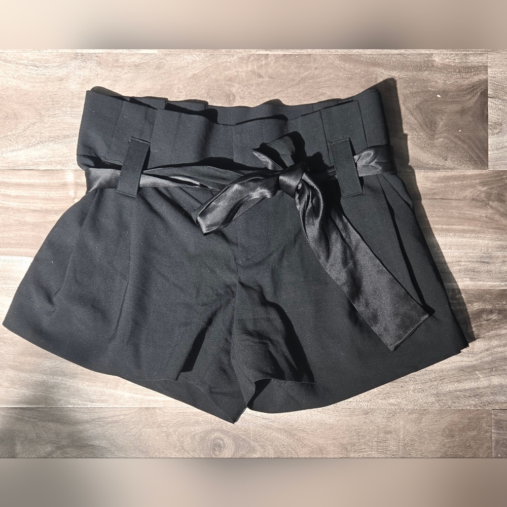 Alice + Olivia Elegant Black High Waist Shorts